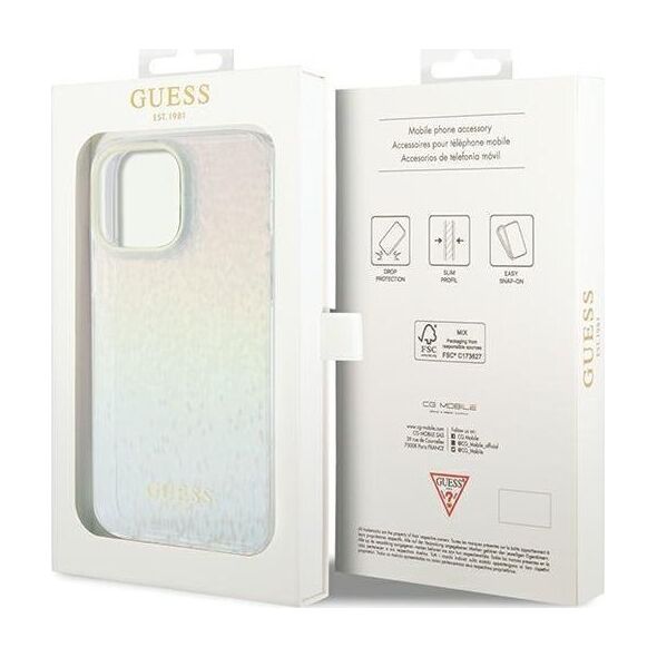 Guess Guess GUHCP13XHDECMI iPhone 13 Pro Max 6.7" wielokolorowy hardcase IML Faceted Mirror Disco Iridescent