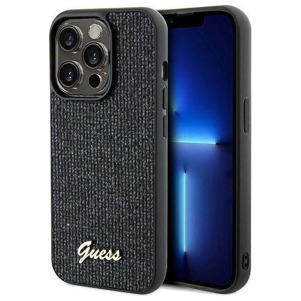 Guess Guess GUHCP14LPMSDGSK iPhone 14 Pro 6.1" czarny/black hardcase Disco Metal Script
