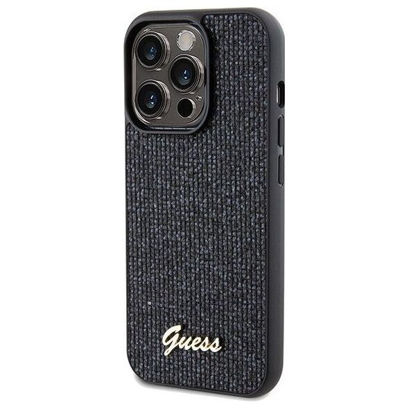 Guess Guess GUHCP14LPMSDGSK iPhone 14 Pro 6.1" czarny/black hardcase Disco Metal Script