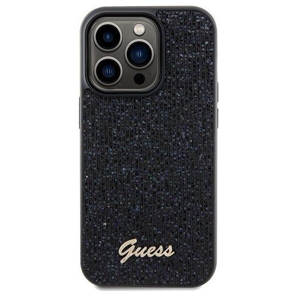 Guess Guess GUHCP14LPMSDGSK iPhone 14 Pro 6.1" czarny/black hardcase Disco Metal Script