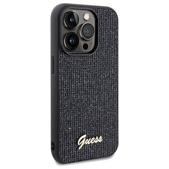 Guess Guess GUHCP14LPMSDGSK iPhone 14 Pro 6.1" czarny/black hardcase Disco Metal Script