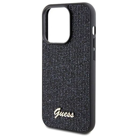 Guess Guess GUHCP14LPMSDGSK iPhone 14 Pro 6.1" czarny/black hardcase Disco Metal Script