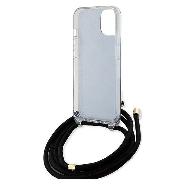 Guess Guess GUHCP15SHC4SEK iPhone 15 / 14 / 13 6.1" czarny/black hardcase Crossbody Cord 4G Print