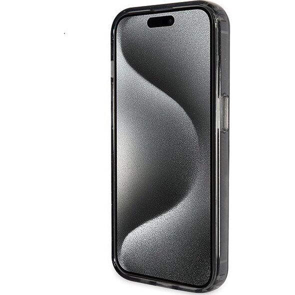 Guess Guess GUHMP14SHRSGSK iPhone 14 / 15 / 13 6.1" czarny/black hardcase Ring Stand Script Glitter MagSafe