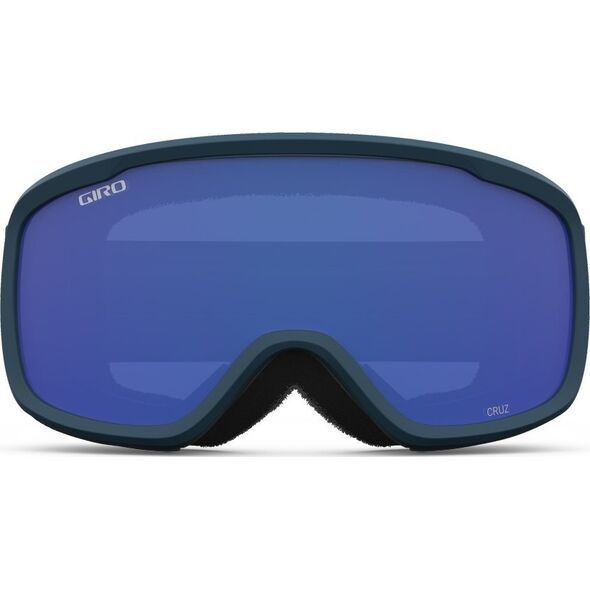 Giro Gogle zimowe GIRO CRUZ BLACK & HARBOR BLUE WORDMARK (Szyba lustrzana kolorowa GREY COBALT 15% S3) (NEW 2023/2024)