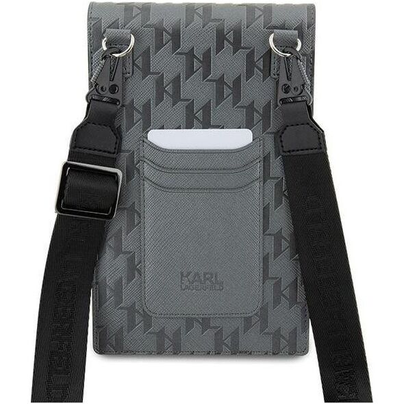 Karl Lagerfeld Karl Lagerfeld Torebka KLWBSAKHPKG srebrny/silver Saffiano Monogram Ikonik