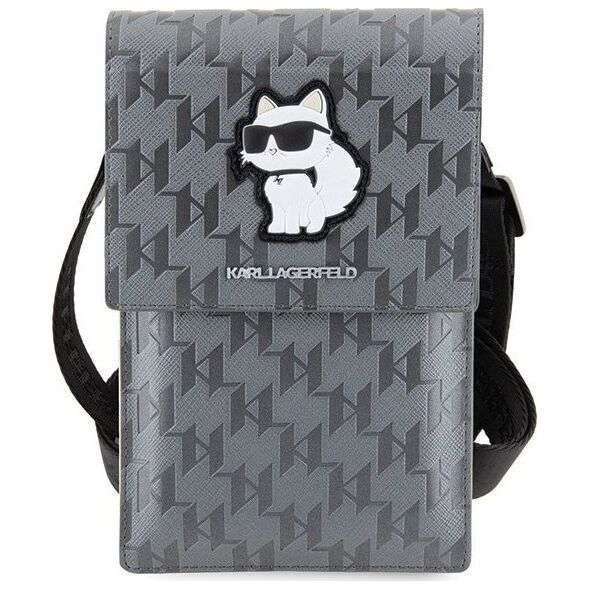 Karl Lagerfeld Karl Lagerfeld Torebka KLWBSAKHPCG srebrny/silver Saffiano Monogram Choupette