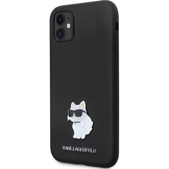 Karl Lagerfeld Karl Lagerfeld KLHCN61SMHCNPK iPhone 11 / Xr 6.1" czarny/black hardcase Silicone C Metal Pin
