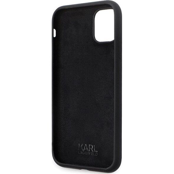 Karl Lagerfeld Karl Lagerfeld KLHCN61SMHCNPK iPhone 11 / Xr 6.1" czarny/black hardcase Silicone C Metal Pin