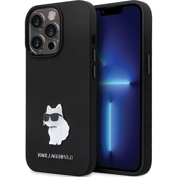 Karl Lagerfeld Karl Lagerfeld KLHCP13LSMHCNPK iPhone 13 Pro / 13 6.1" czarny/black hardcase Silicone C Metal Pin