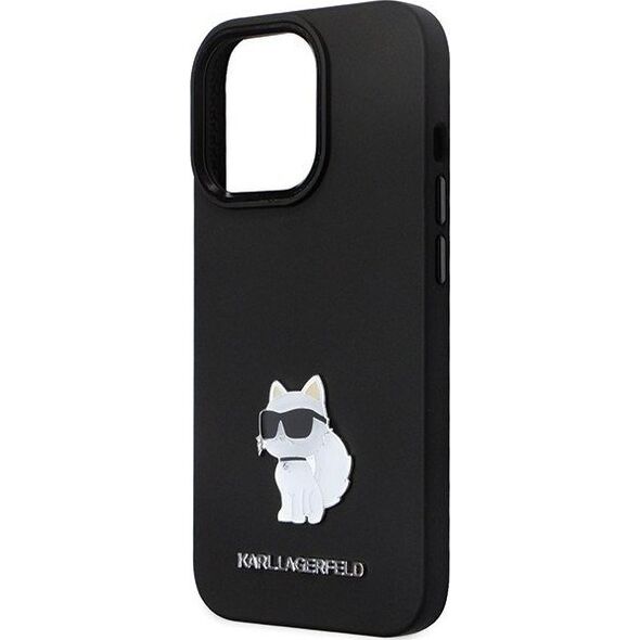 Karl Lagerfeld Karl Lagerfeld KLHCP13LSMHCNPK iPhone 13 Pro / 13 6.1" czarny/black hardcase Silicone C Metal Pin