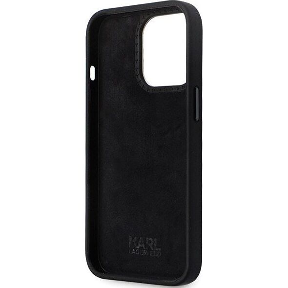 Karl Lagerfeld Karl Lagerfeld KLHCP13LSMHCNPK iPhone 13 Pro / 13 6.1" czarny/black hardcase Silicone C Metal Pin