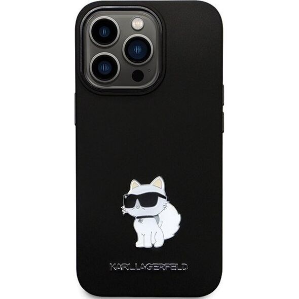 Karl Lagerfeld Karl Lagerfeld KLHCP13XSMHCNPK iPhone 13 Pro Max 6.7" czarny/black hardcase Silicone C Metal Pin