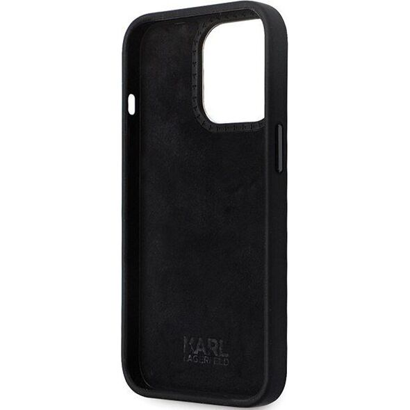 Karl Lagerfeld Karl Lagerfeld KLHCP13XSMHKNPK iPhone 13 Pro Max 6,7" czarny/black Silicone Ikonik Metal Pin