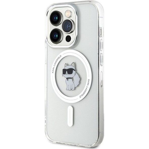 Karl Lagerfeld Karl Lagerfeld KLHMP15LHFCCNOT iPhone 15 Pro 6.1" transparent hardcase IML Choupette MagSafe