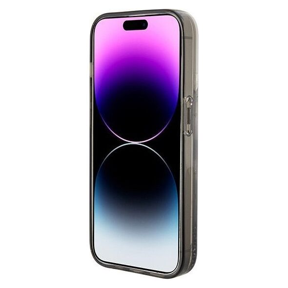 Karl Lagerfeld Karl Lagerfeld KLHCP15SLKCNSK iPhone 15 6.1" transparent hardcase Liquid Glitter Choupette