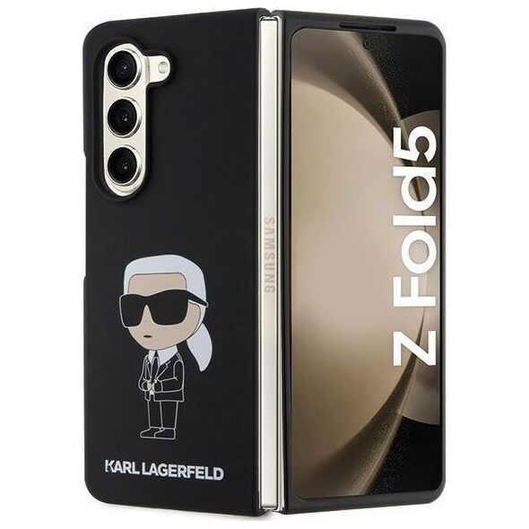 Karl Lagerfeld Karl Lagerfeld KLHCZFD5SNIKBCK Z Fold5 hardcase czarny/black Silicone Ikonik