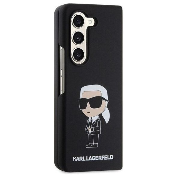 Karl Lagerfeld Karl Lagerfeld KLHCZFD5SNIKBCK Z Fold5 hardcase czarny/black Silicone Ikonik
