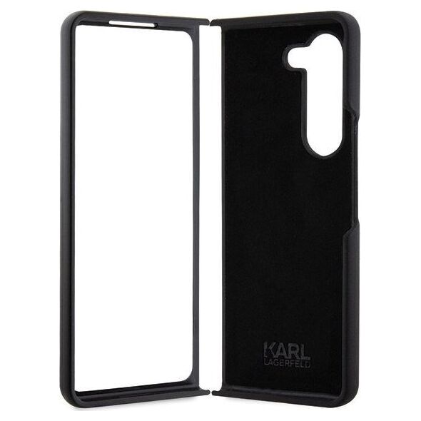 Karl Lagerfeld Karl Lagerfeld KLHCZFD5SNIKBCK Z Fold5 hardcase czarny/black Silicone Ikonik
