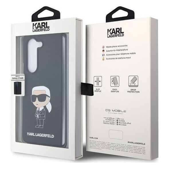 Karl Lagerfeld Karl Lagerfeld KLHCZFD5SNIKBCK Z Fold5 hardcase czarny/black Silicone Ikonik