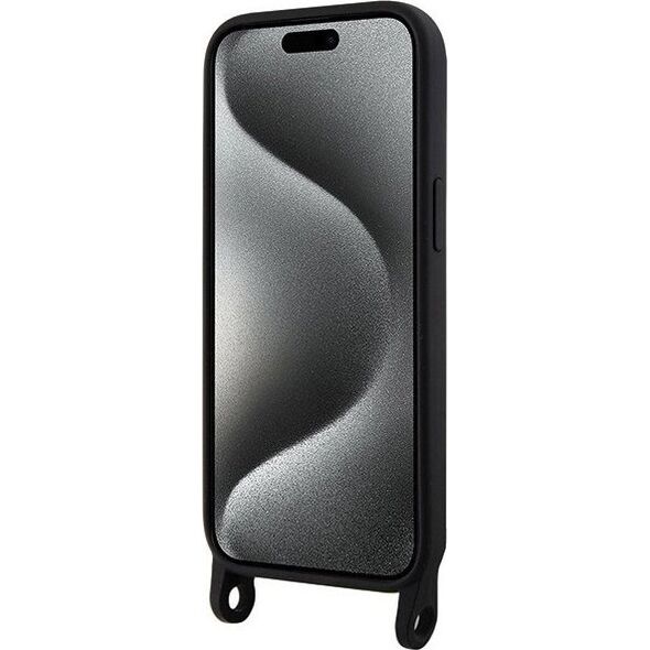 Karl Lagerfeld Karl Lagerfeld KLHCP15SSCBSCNK iPhone 15 6.1" hardcase czarny/black Crossbody Silicone Choupette
