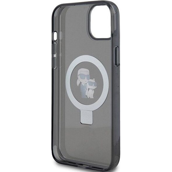 Karl Lagerfeld Karl Lagerfeld KLHMP15MHMRSKCK iPhone 15 Plus 6.7"czarny/black hardcase Ring Stand Karl&Choupettte MagSafe