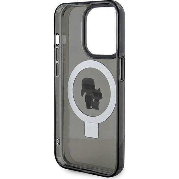 Karl Lagerfeld Karl Lagerfeld KLHMP15XHMRSKCK iPhone 15 Pro Max 6.7" czarny/black hardcase Ring Stand Karl&Choupettte MagSafe