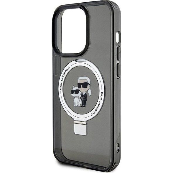 Karl Lagerfeld Karl Lagerfeld KLHMP13LHMRSKCK iPhone 13 Pro 6.1" czarny/black hardcase Ring Stand Karl&Choupettte MagSafe