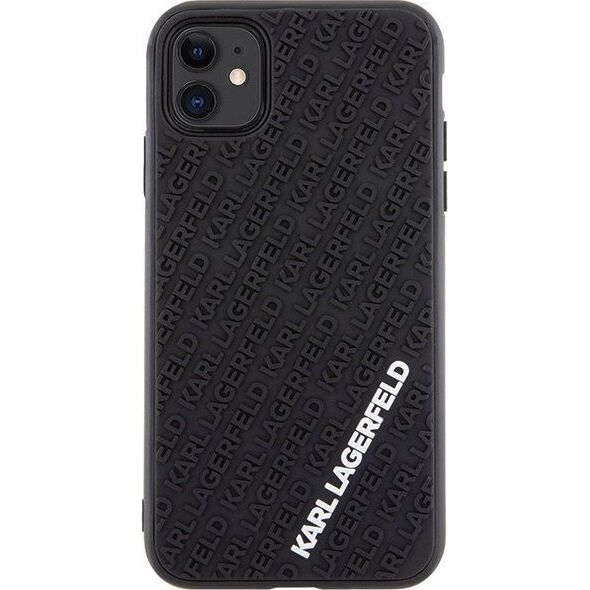 Karl Lagerfeld Karl Lagerfeld KLHCN613DMKRLK iPhone 11 / Xr 6.1" czarny/black hardcase 3D Rubber Multi Logo