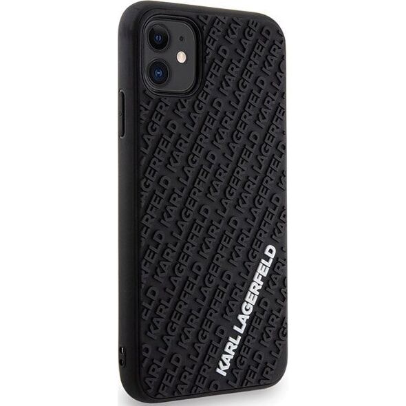 Karl Lagerfeld Karl Lagerfeld KLHCN613DMKRLK iPhone 11 / Xr 6.1" czarny/black hardcase 3D Rubber Multi Logo