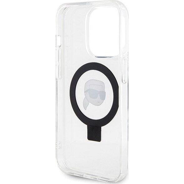 Karl Lagerfeld Karl Lagerfeld KLHMP15LHMRSKHH iPhone 15 Pro 6.1" biały/white hardcase Ring Stand Karl Head MagSafe