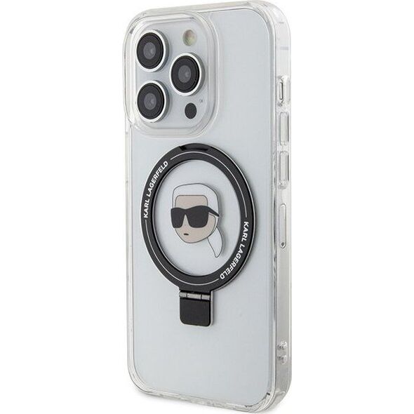 Karl Lagerfeld Karl Lagerfeld KLHMP15XHMRSKHH iPhone 15 Pro Max 6.7" biały/white hardcase Ring Stand Karl Head MagSafe