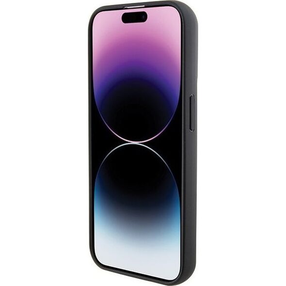 Karl Lagerfeld Karl Lagerfeld KLHCP15LGSACHPK iPhone 15 Pro 6.1" czarny/black hardcase Gripstand Saffiano Choupette Pins