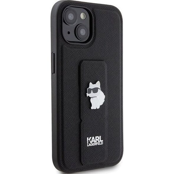 Karl Lagerfeld Karl Lagerfeld KLHCP15MGSACHPK iPhone 15 Plus 6.7" czarny/black hardcase Gripstand Saffiano Choupette Pins