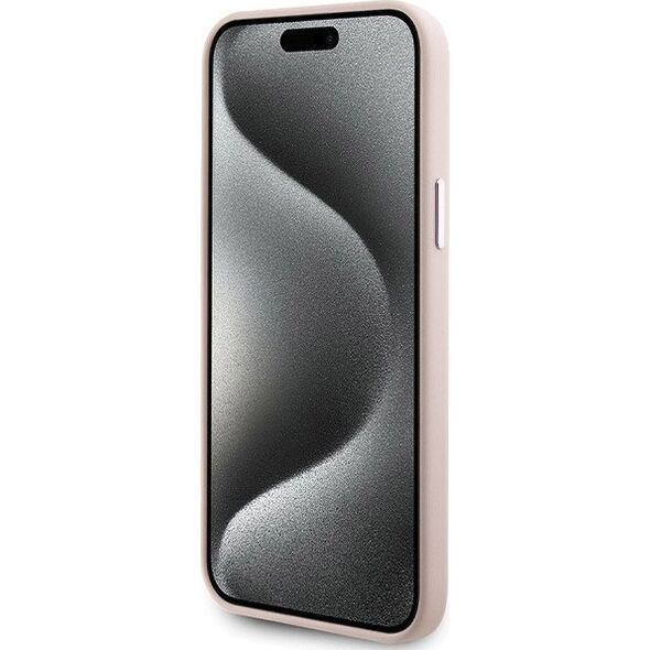 Karl Lagerfeld Karl Lagerfeld KLHCP15MSMHCNPP iPhone 15 Plus 6.7" różowy/pink Silicone Choupette Metal Pin
