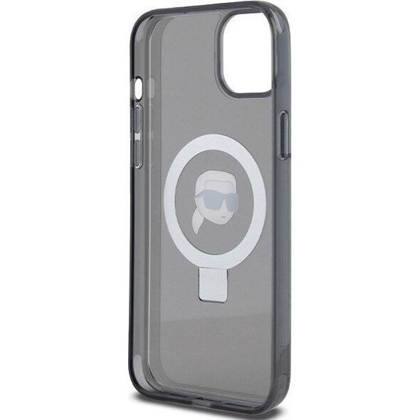 Karl Lagerfeld Karl Lagerfeld KLHMP15MHMRSKHK iPhone 15 Plus 6.7" czarny/black hardcase Ring Stand Karl Head MagSafe