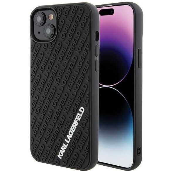 Karl Lagerfeld Karl Lagerfeld KLHCP15M3DMKRLK iPhone 15 Plus 6.7" czarny/black hardcase 3D Rubber Multi Logo