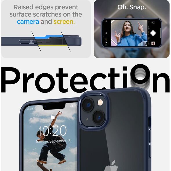Spigen Crystal Hybrid, navy blue - iPhone 14 Plus