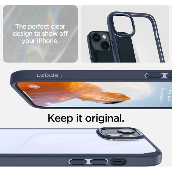 Spigen Crystal Hybrid, navy blue - iPhone 14 Plus