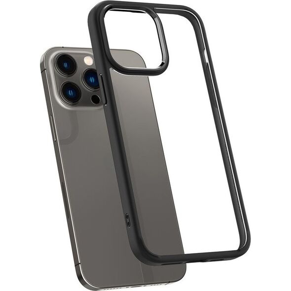Spigen Crystal Hybrid, matte black - iPhone 14 Pro