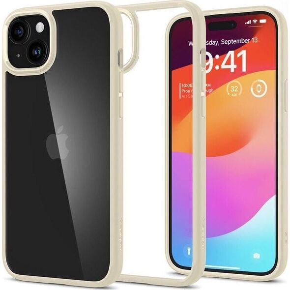 Spigen Spigen Crystal Hybrid, mute beige - iPhone 15 Plus