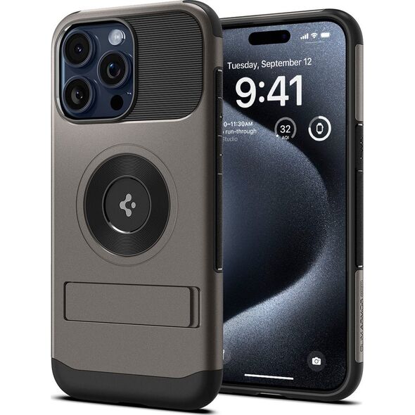 Spigen Spigen Slim Armor MagSafe, gunmetal - iPhone 15 Pro