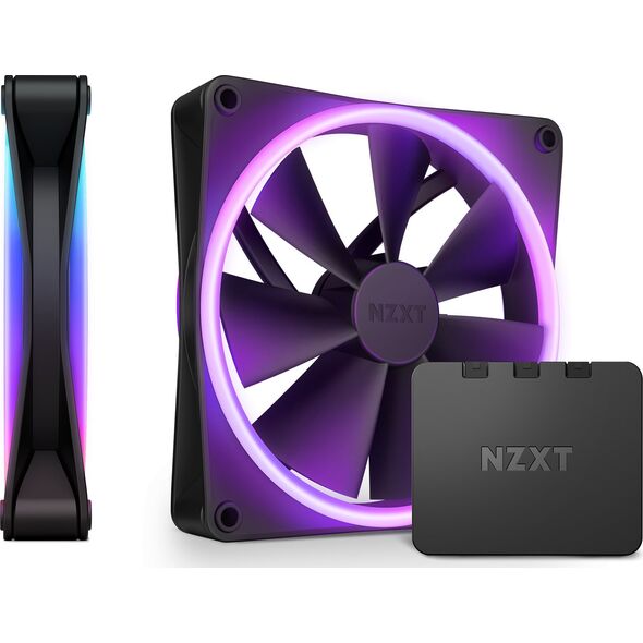 Wentylator Nzxt F140 RGB DUO 2-pack + Hub (RF-D14DF-B1)