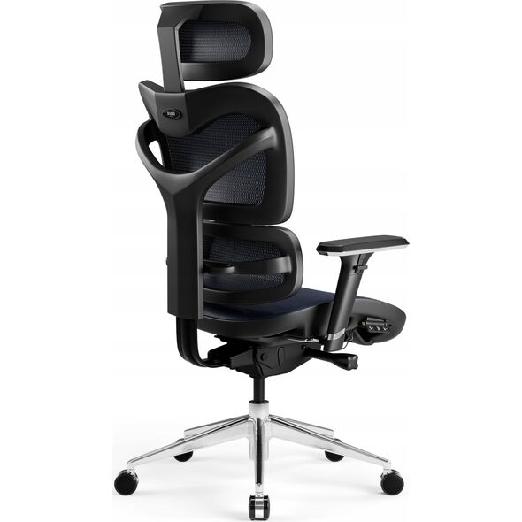 Krzesło biurowe Diablo Chairs Fotel ergonomiczny Diablo V-Commander: czarno-niebieski