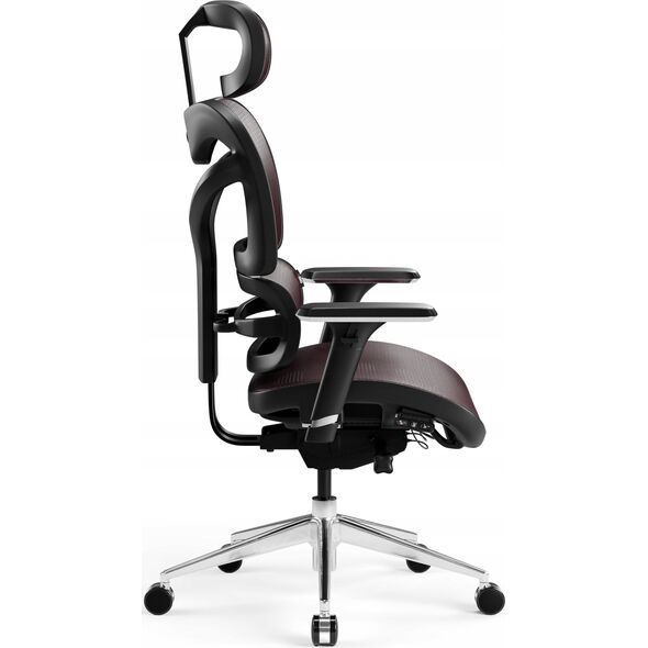 Krzesło biurowe Diablo Chairs Fotel ergonomiczny Diablo V-Commander: czarno-burgundowy