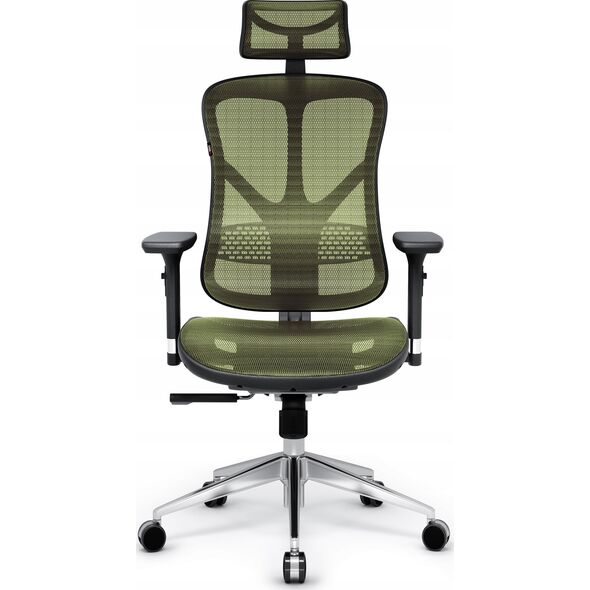 Krzesło biurowe Diablo Chairs Fotel ergonomiczny Diablo V-Basic: czarno-zielony
