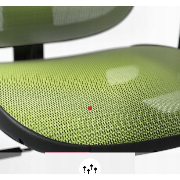 Krzesło biurowe Diablo Chairs Fotel ergonomiczny Diablo V-Basic: czarno-zielony