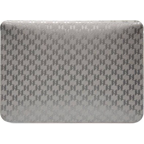 Karl Lagerfeld Karl Lagerfeld Sleeve KLCS14SAKHPKG 14" srebrny/silver Saffiano Monogram Ikonik