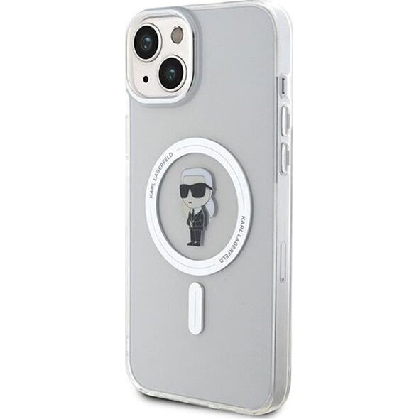 Karl Lagerfeld Karl Lagerfeld KLHMP15MHFCKNOT iPhone 15 Plus 6.7" transparent hardcase IML Ikonik MagSafe