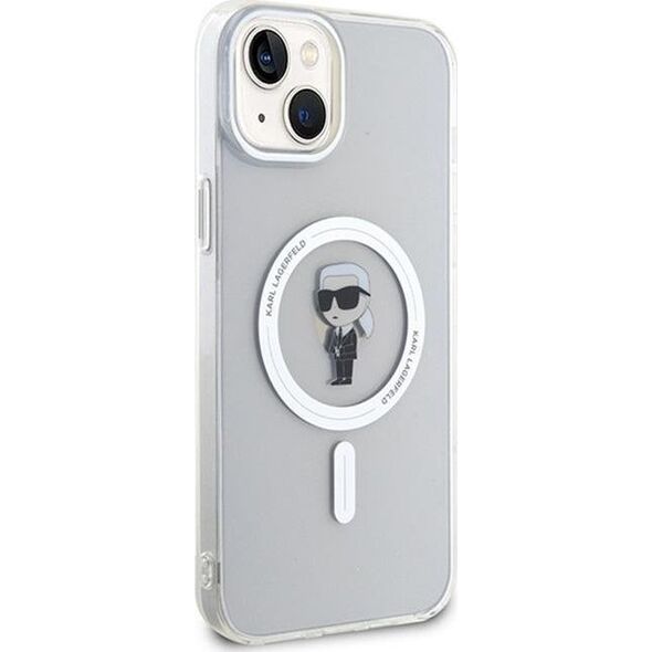 Karl Lagerfeld Karl Lagerfeld KLHMP15MHFCKNOT iPhone 15 Plus 6.7" transparent hardcase IML Ikonik MagSafe